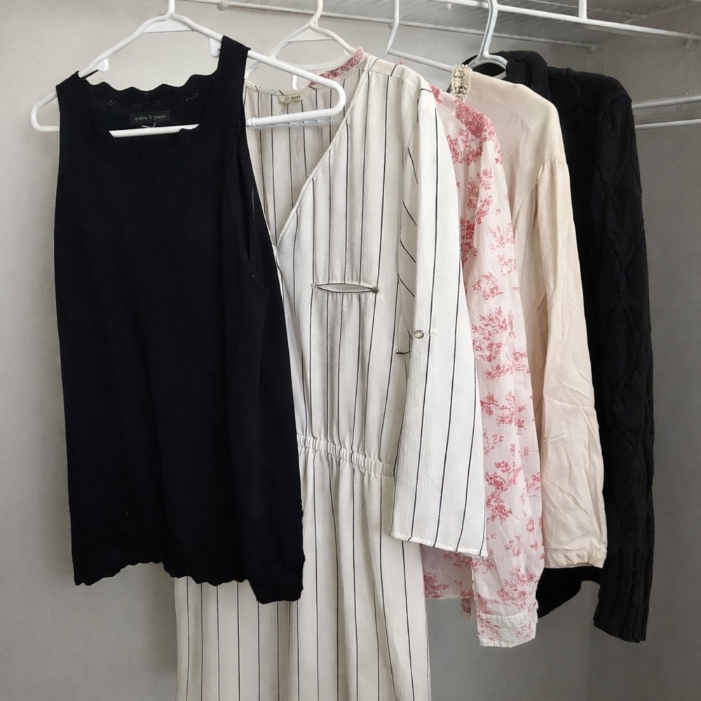 Women’s Business Casual 5-Piece Bundle | Tops, Sweater & Dress | Size L